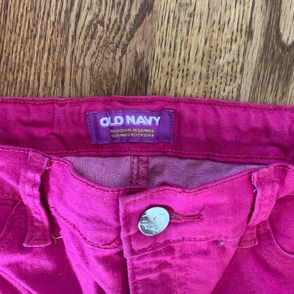 Old Navy Fushia Piunk Jeggings SIZE 12 regular - Picture 3 of 4